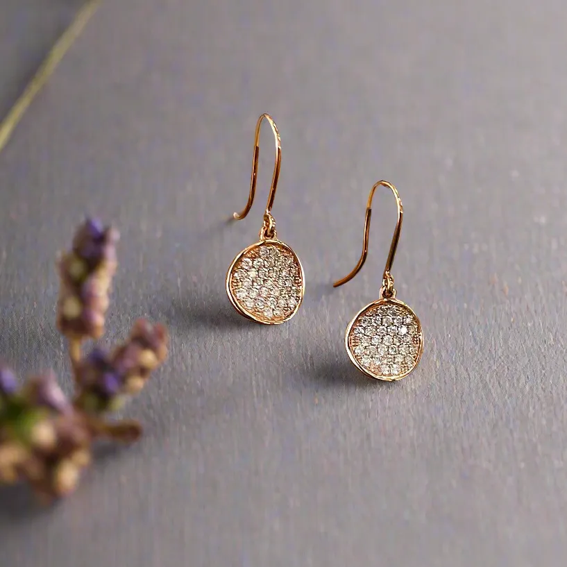 Diamond Disk Dangles