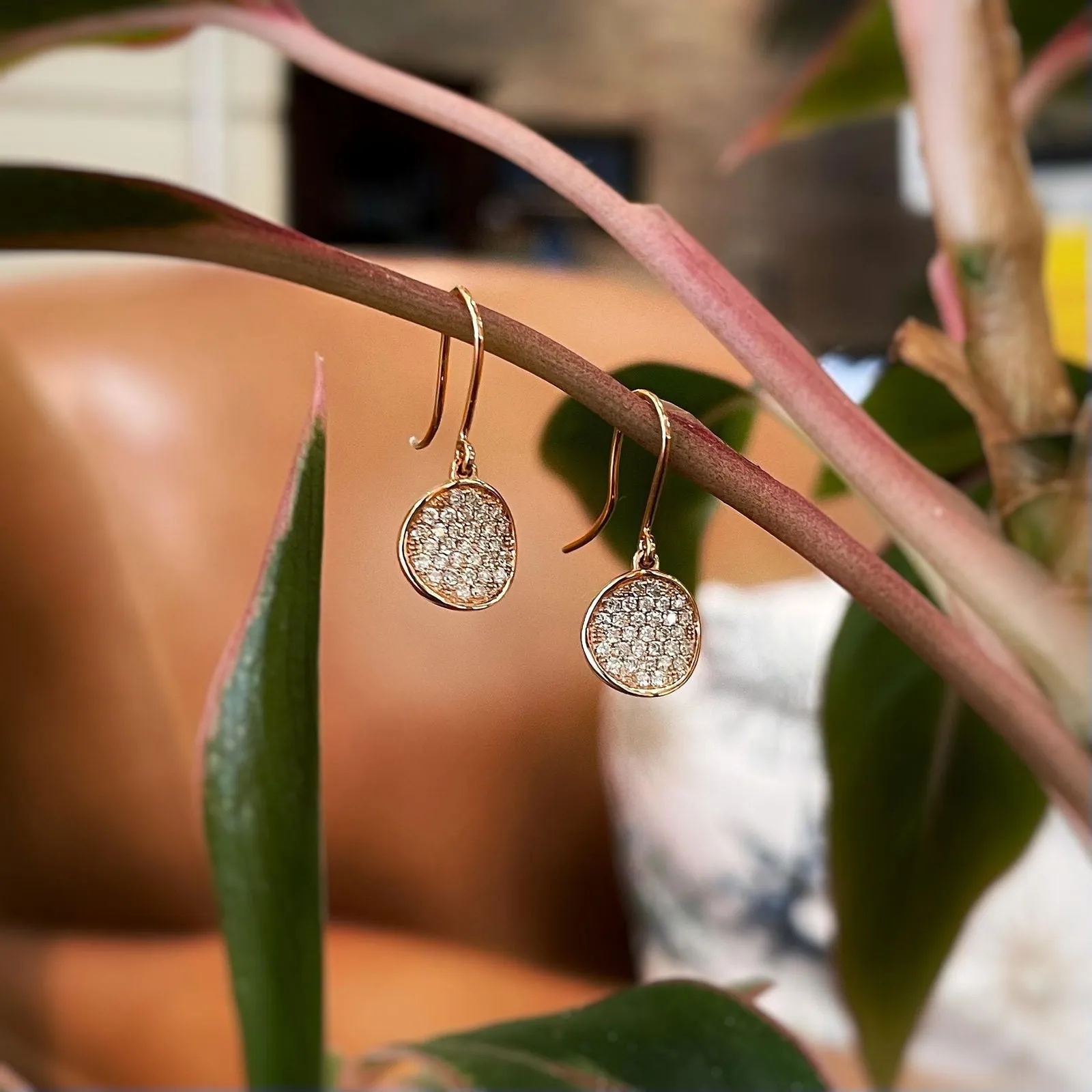 Diamond Disk Dangles