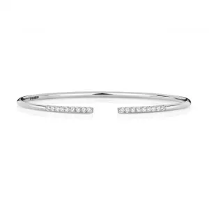 Diamond Jewellery 18ct White Gold Diamond Bangle BDQ110W