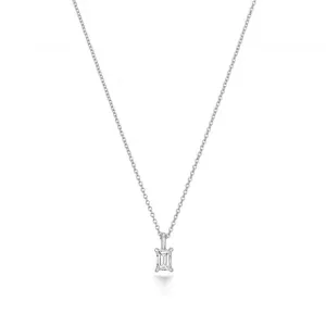 Diamond Jewellery 18ct White Gold Diamond Necklace NDQ158W