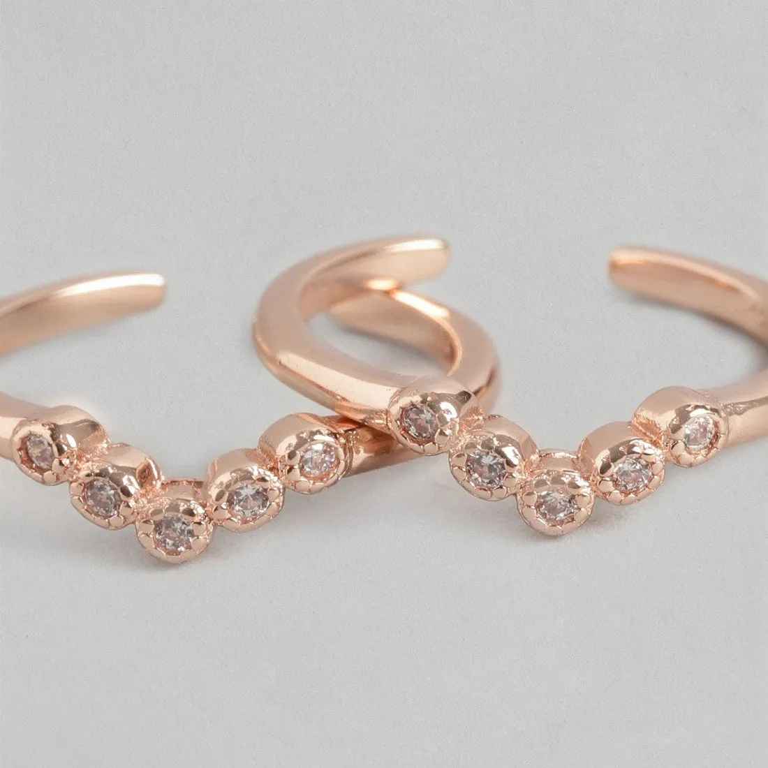 Dreamy Wishbone Rose Gold 925 Silver Toe Ring