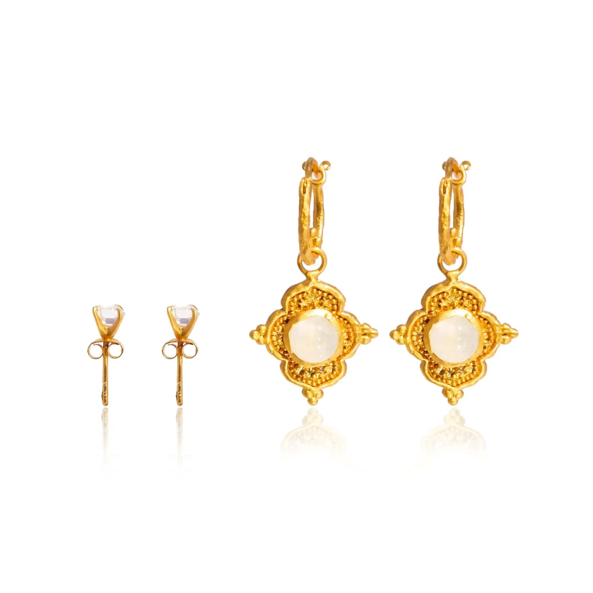 Earring Gift Set: Into The Light Hoop   Daydreamer Stud Earrings