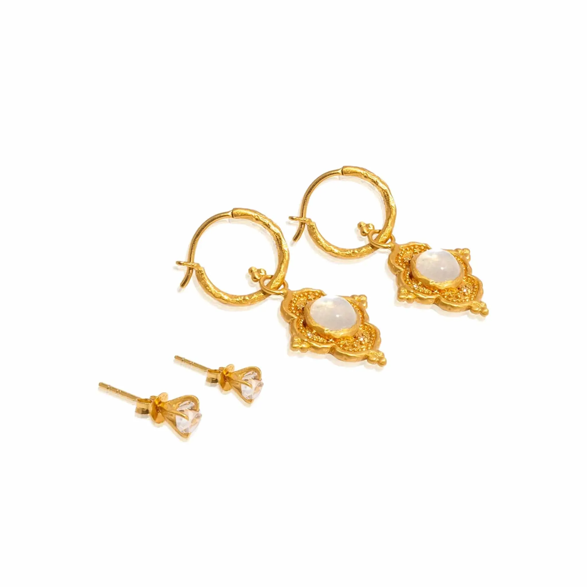 Earring Gift Set: Into The Light Hoop   Daydreamer Stud Earrings