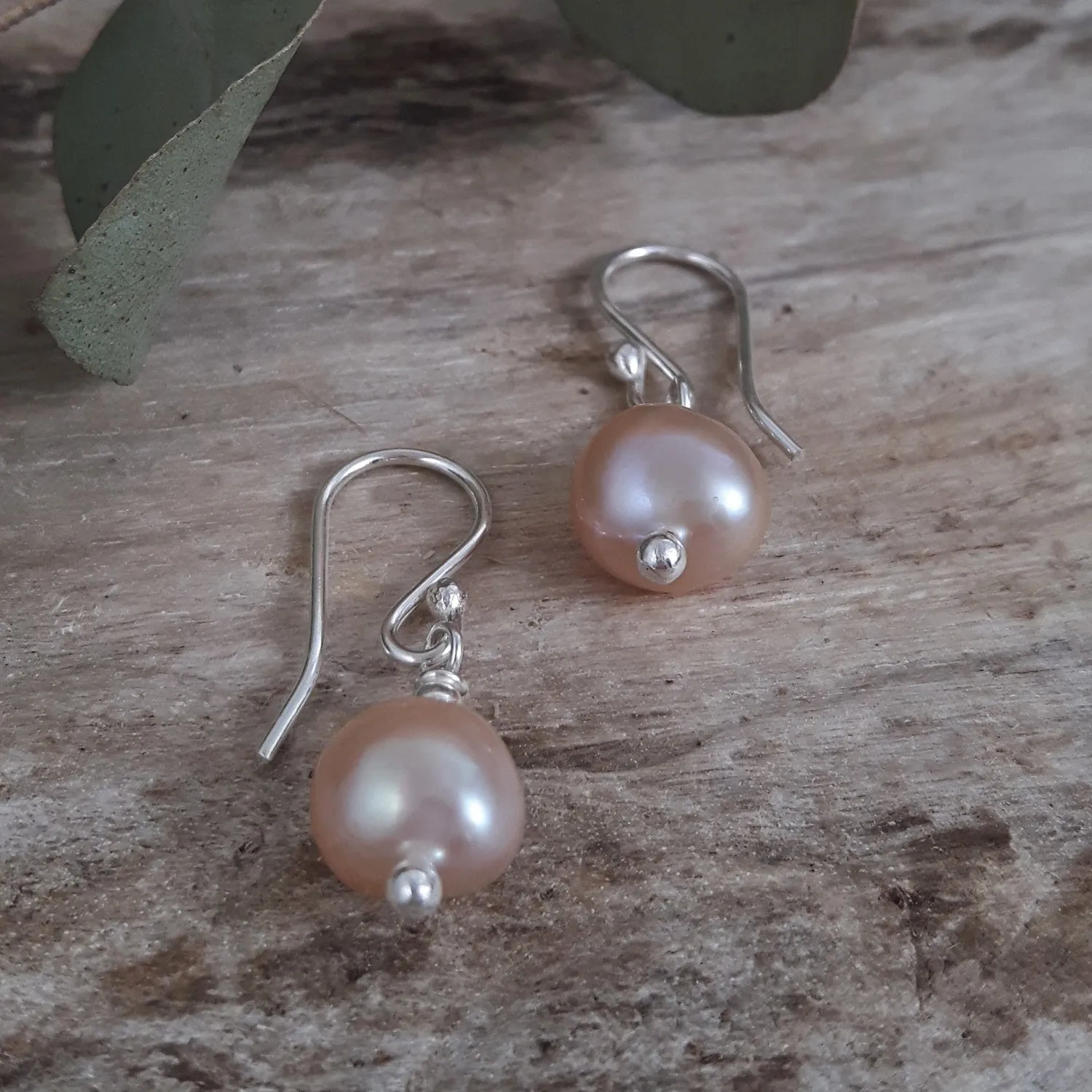 Elenita Pink Keishi Pearl Drop Earrings