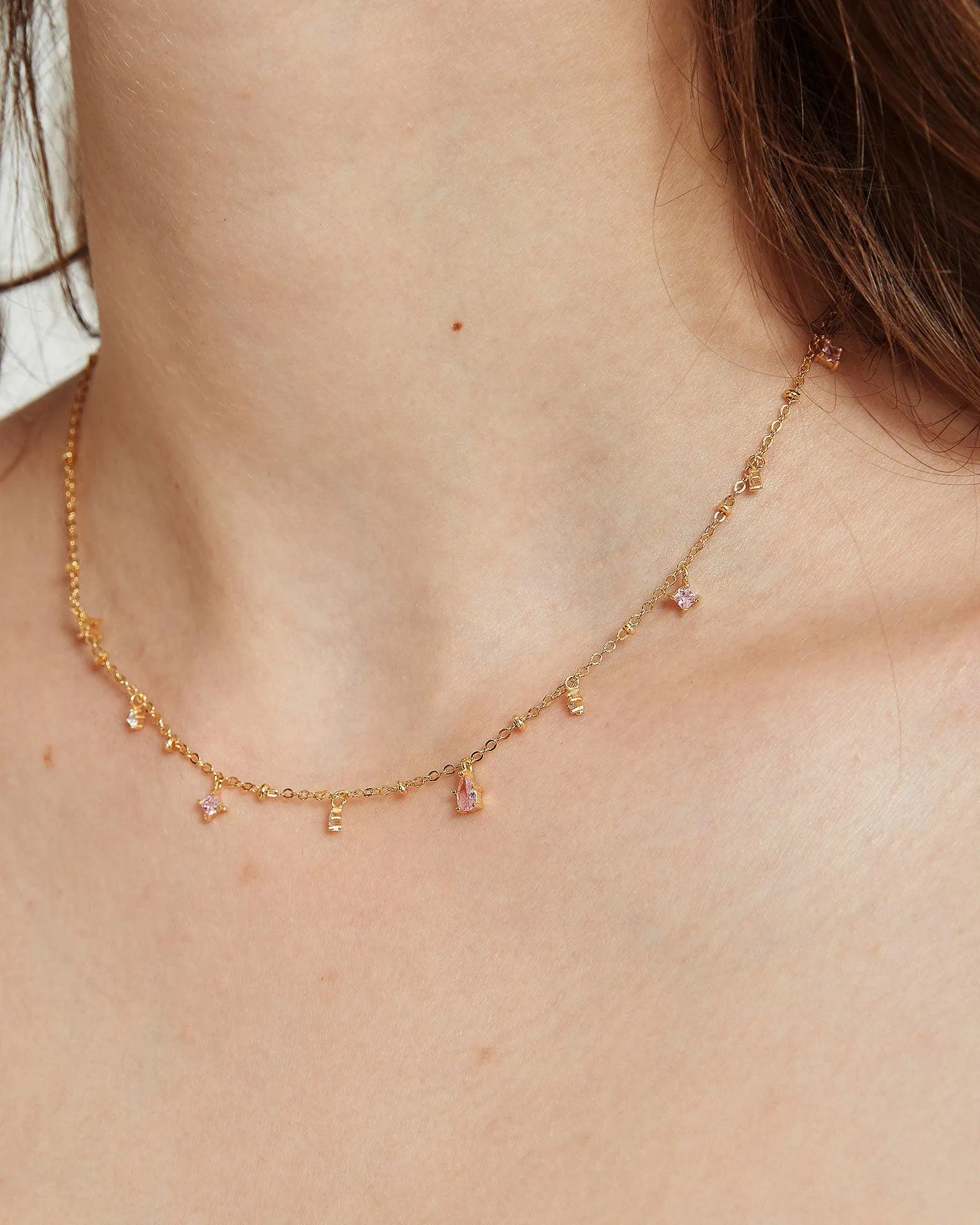 Elysee Necklace in Pink