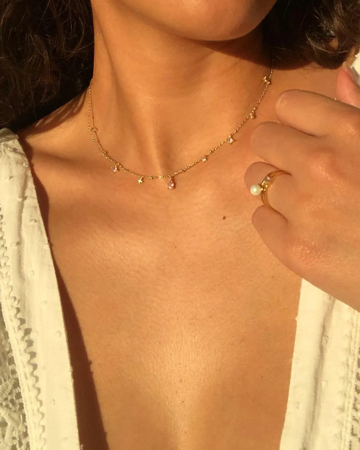 Elysee Necklace in Pink