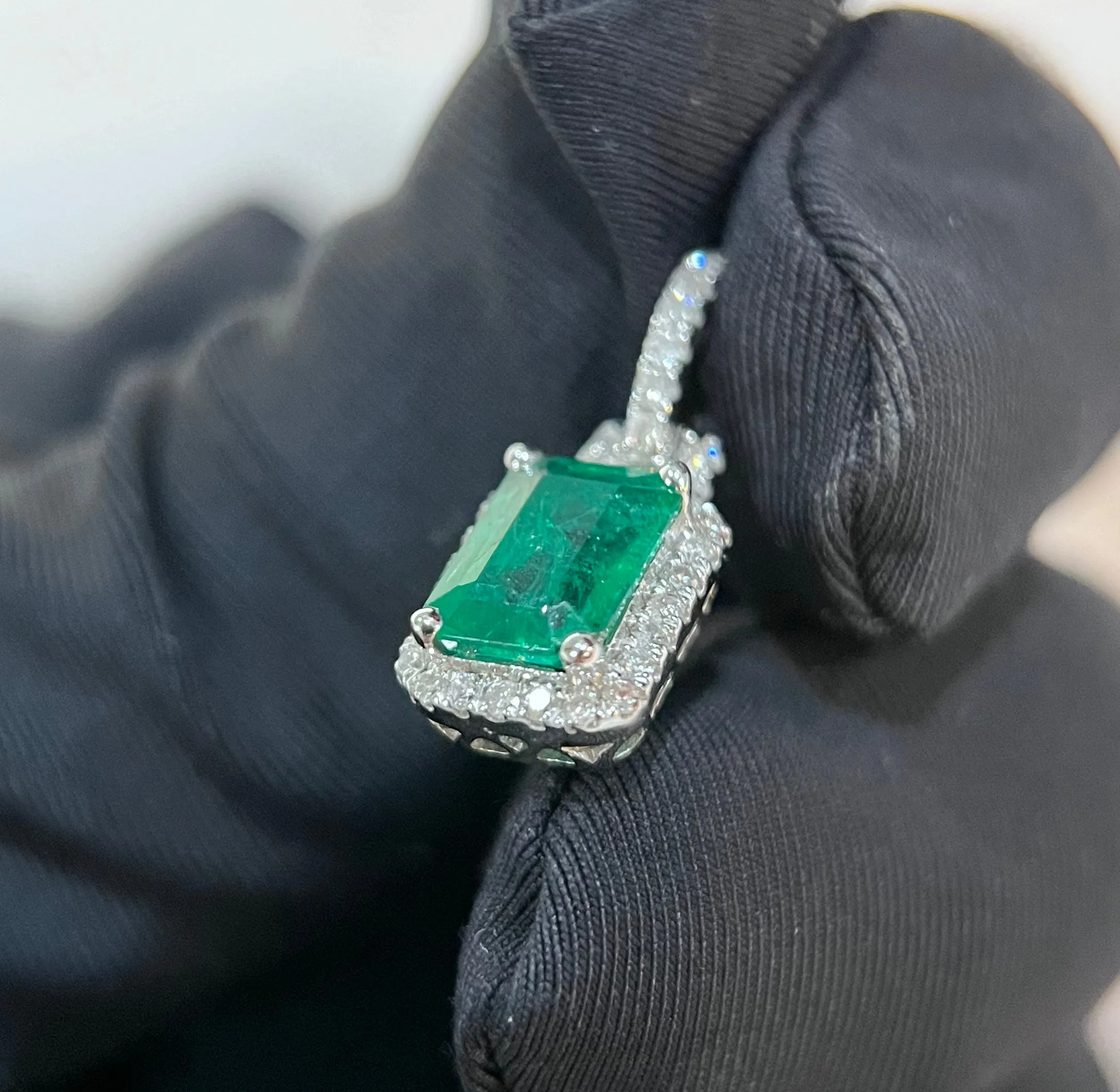 Emerald & Diamond Necklace