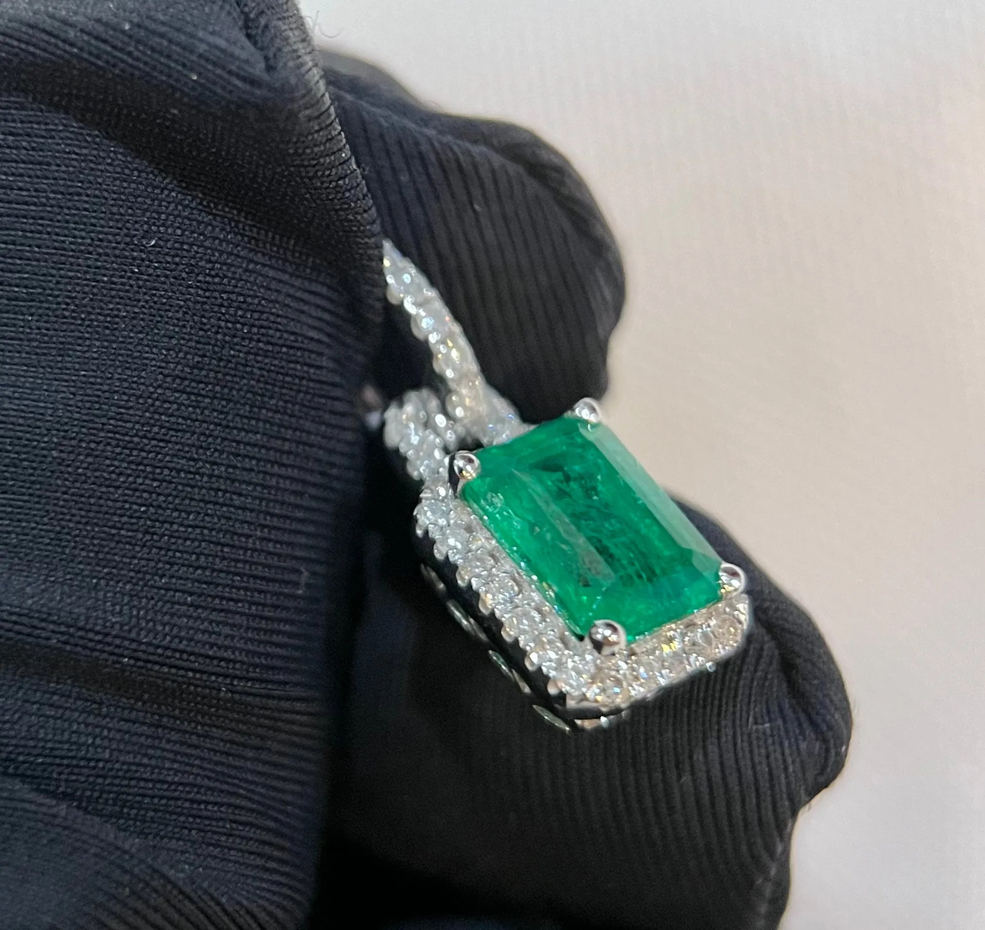 Emerald & Diamond Necklace