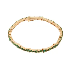 Emerald Rivulet Spread Bracelet