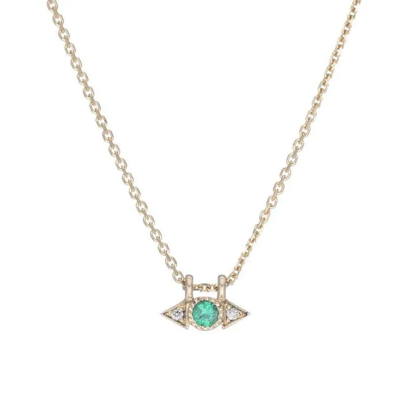 Emerald Spear Necklace (ready to ship option)*