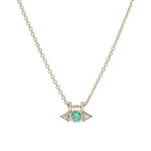 Emerald Spear Necklace (ready to ship option)*