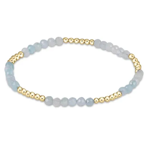Enewton - Blissful Pattern 2.5mm Bead Bracelet - Aquamarine