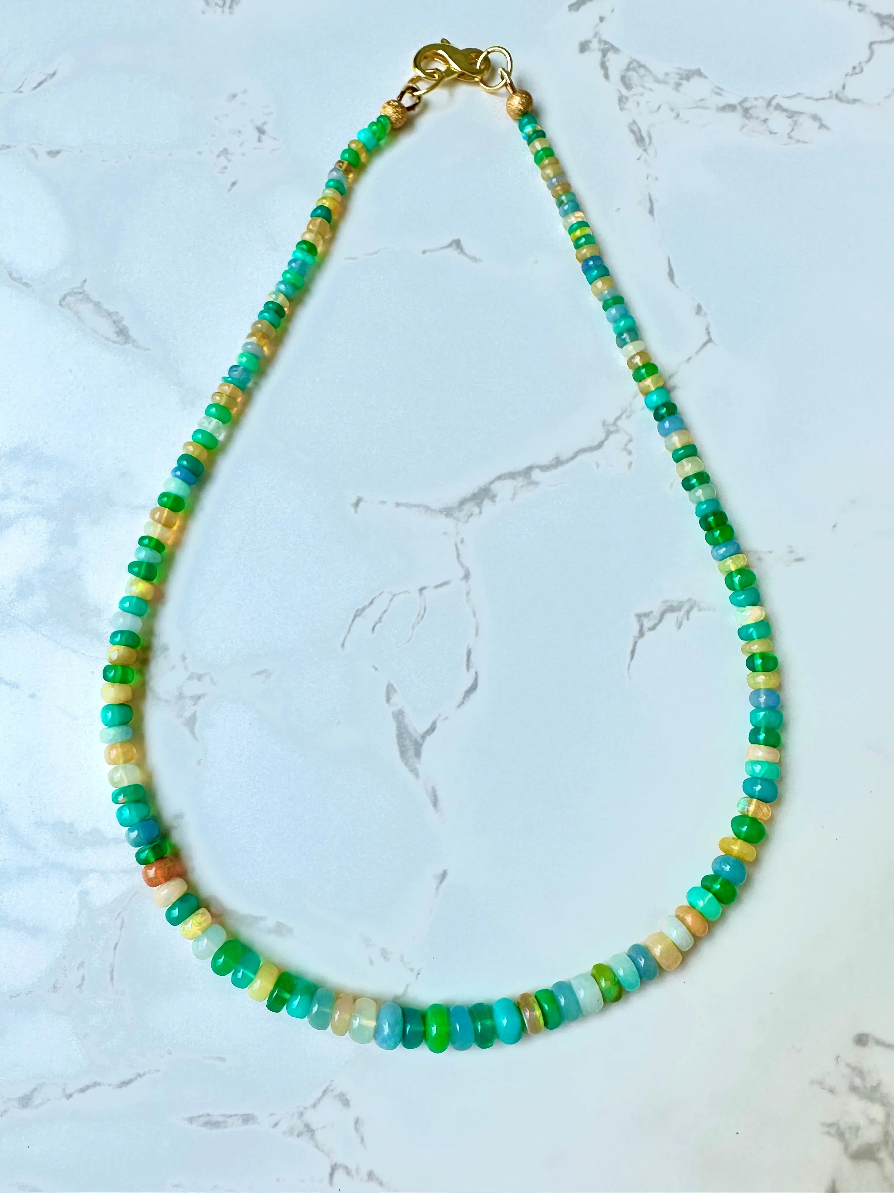 Ethiopian Opal Disco Necklace 7
