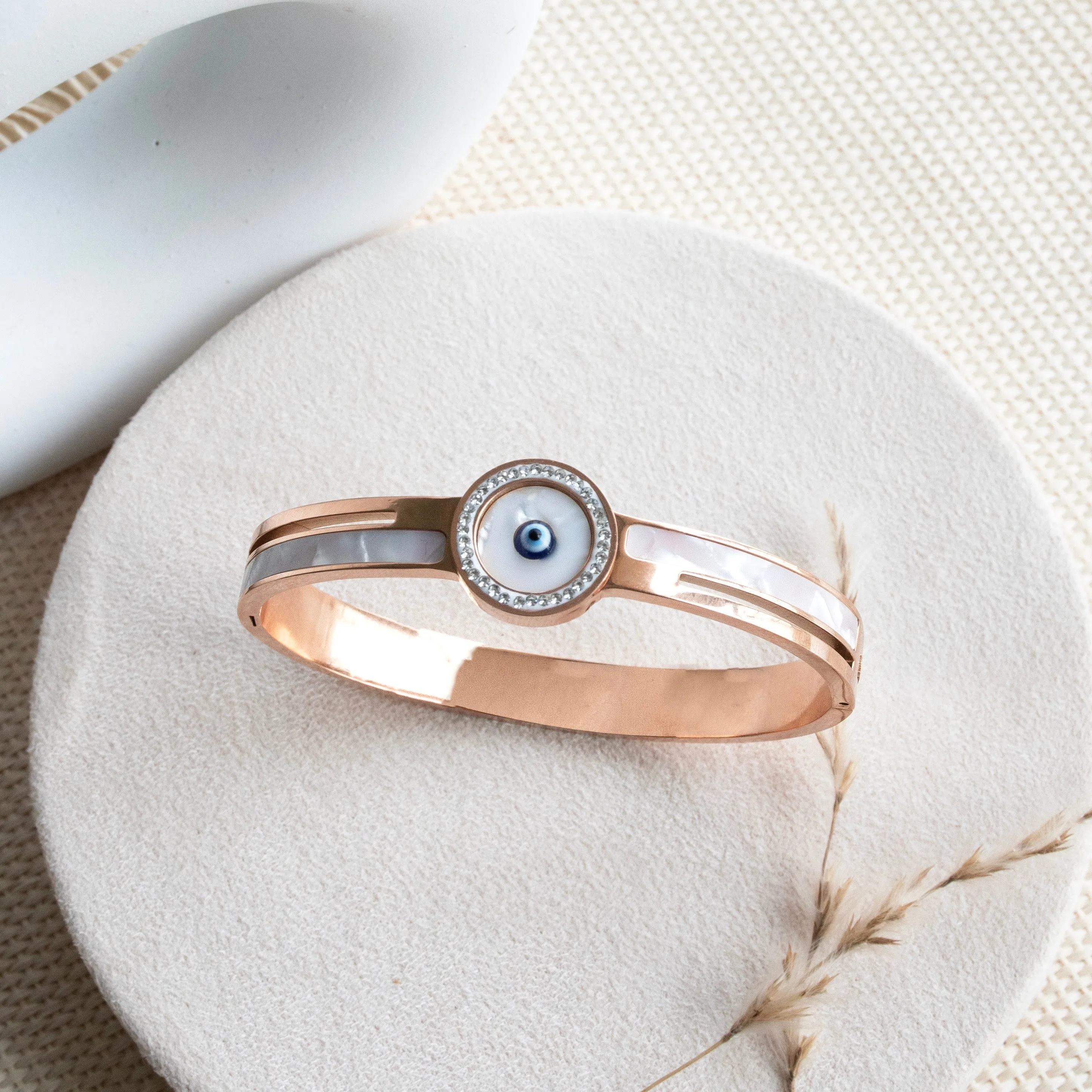 Evil Eye Round Bangle