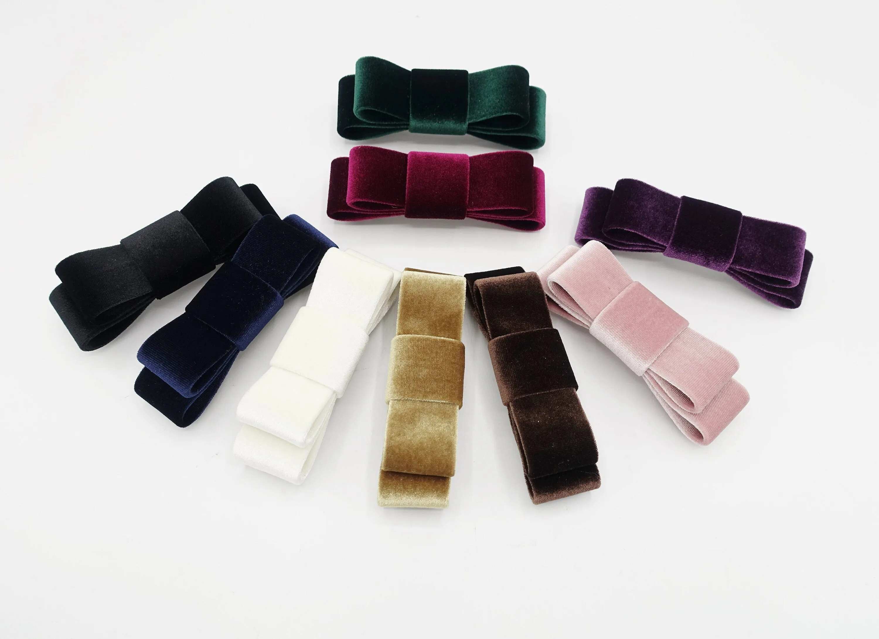 Chic Velvet French Bow Barrette