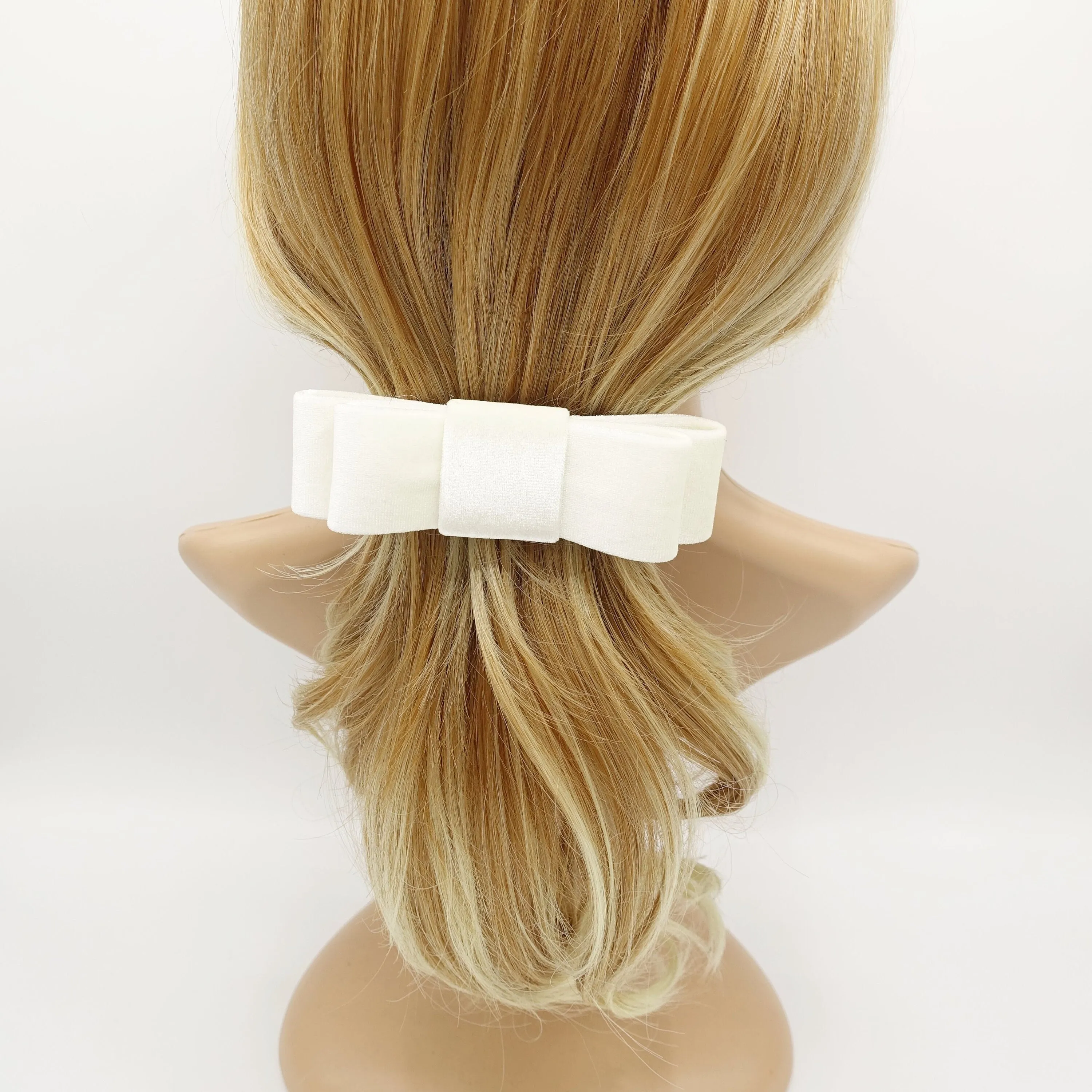 Chic Velvet French Bow Barrette