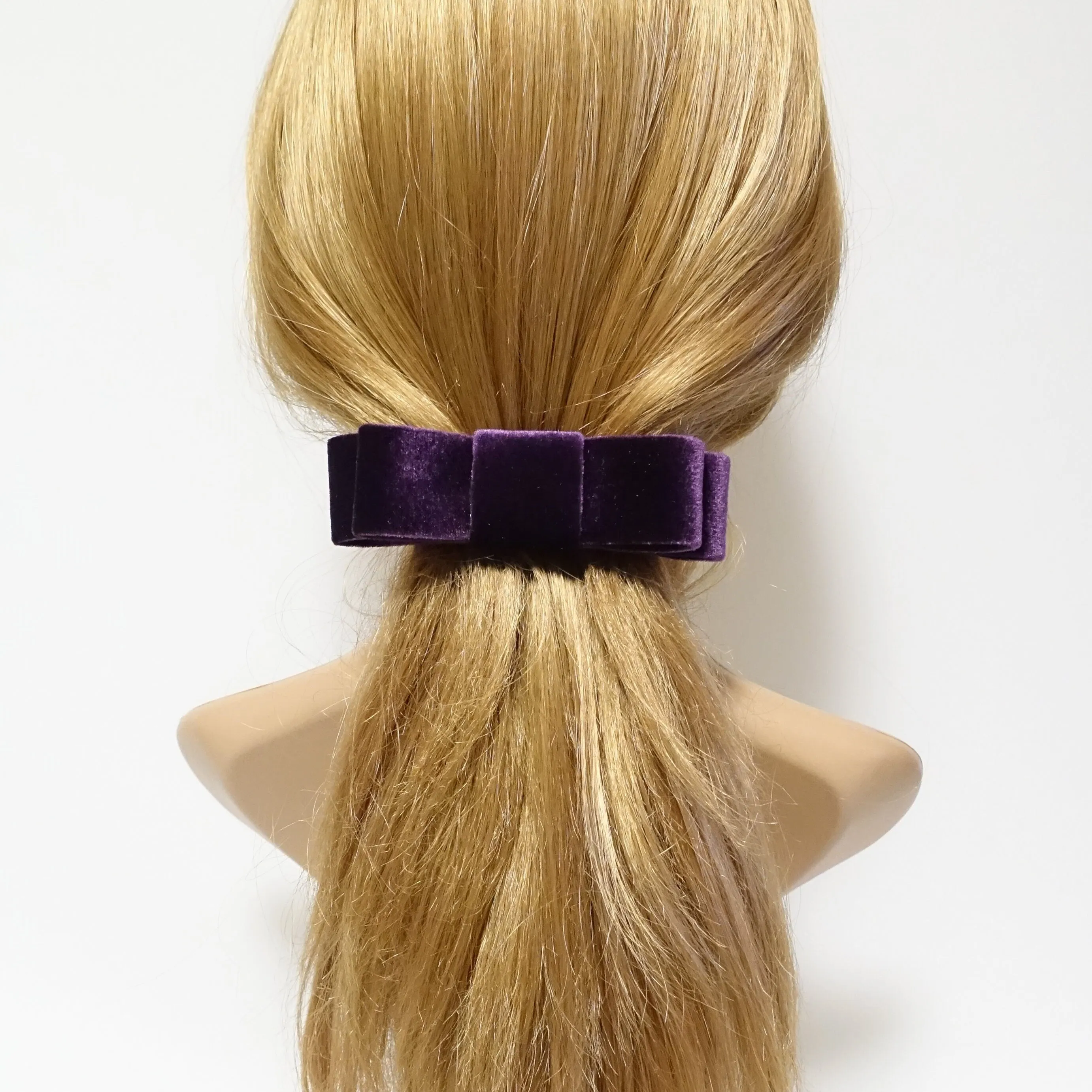 Chic Velvet French Bow Barrette