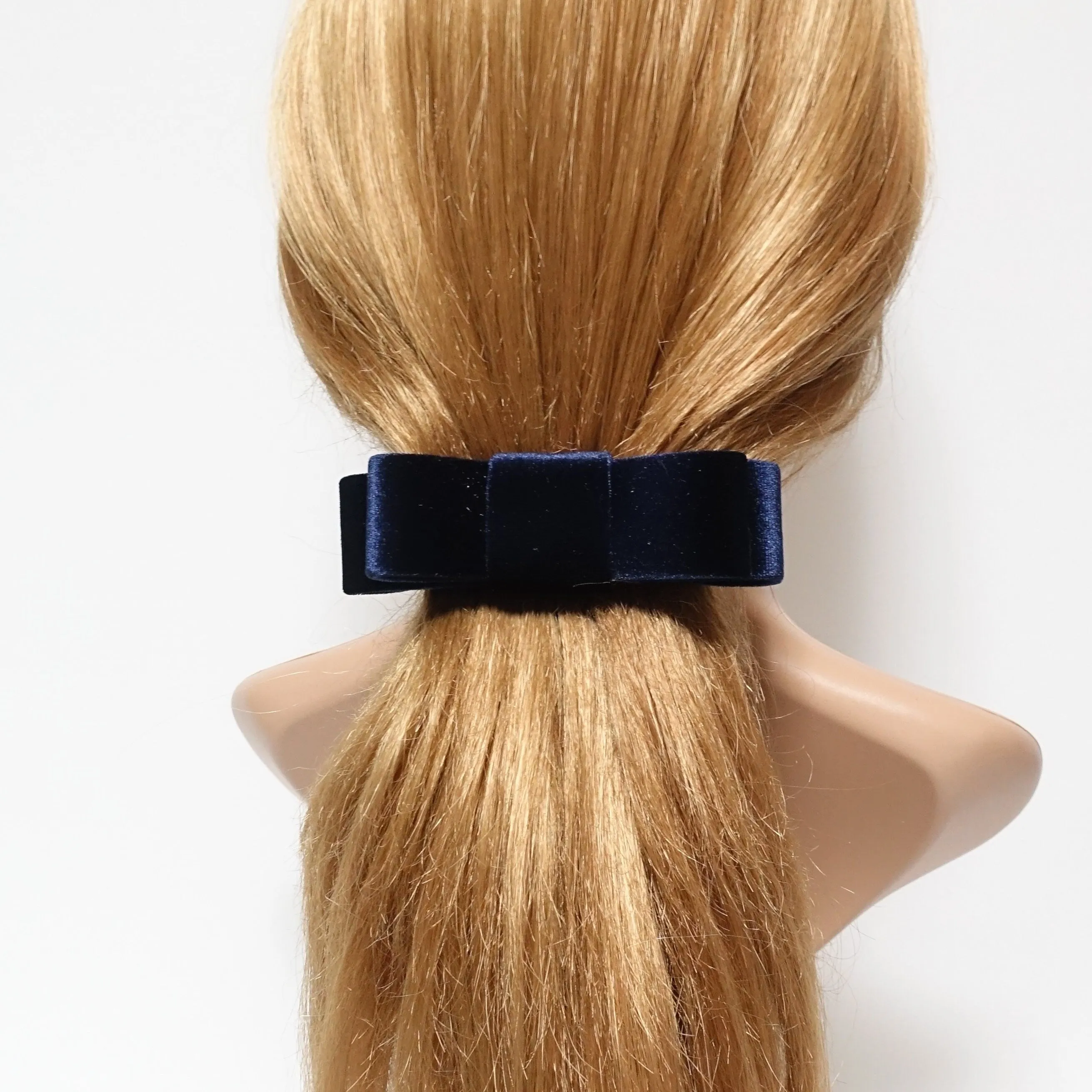 Chic Velvet French Bow Barrette