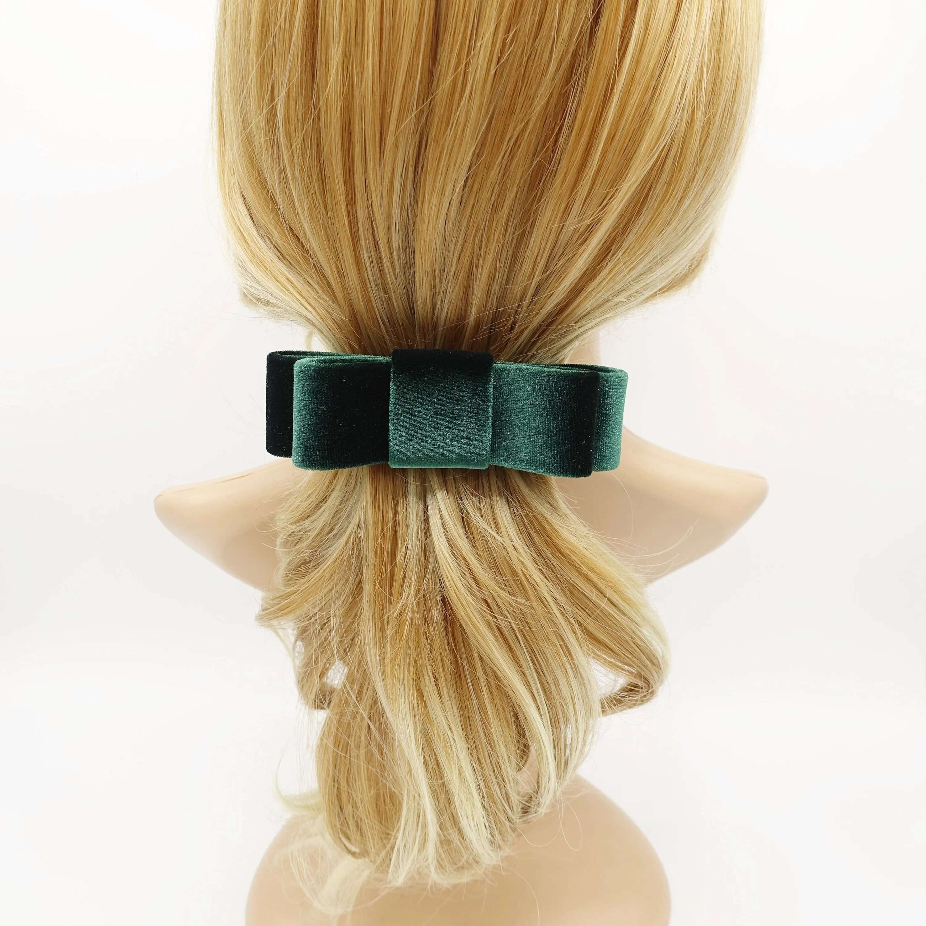 Chic Velvet French Bow Barrette