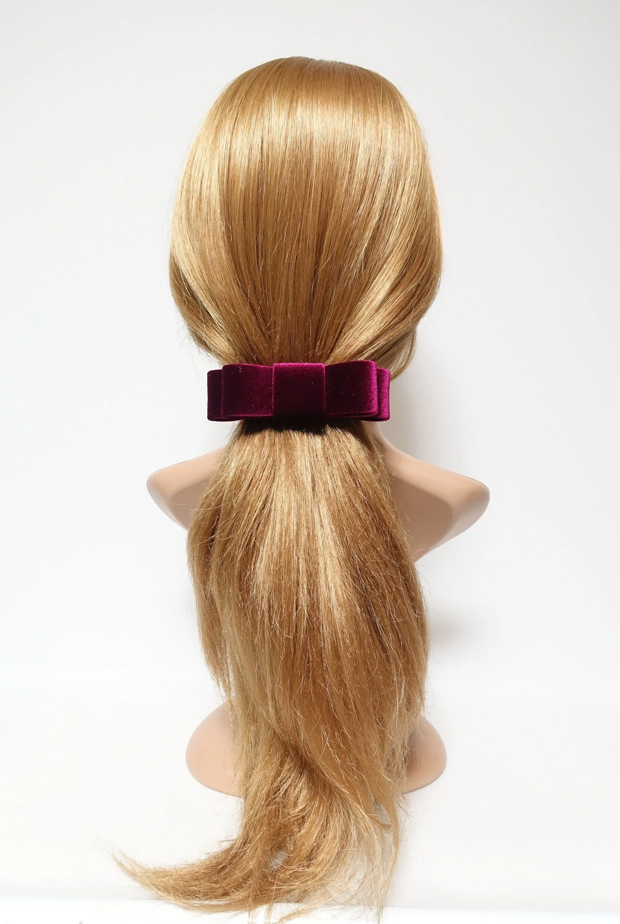 Chic Velvet French Bow Barrette