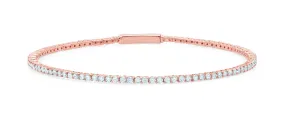 Flex Bracelet Finished in 18kt Rose Gold