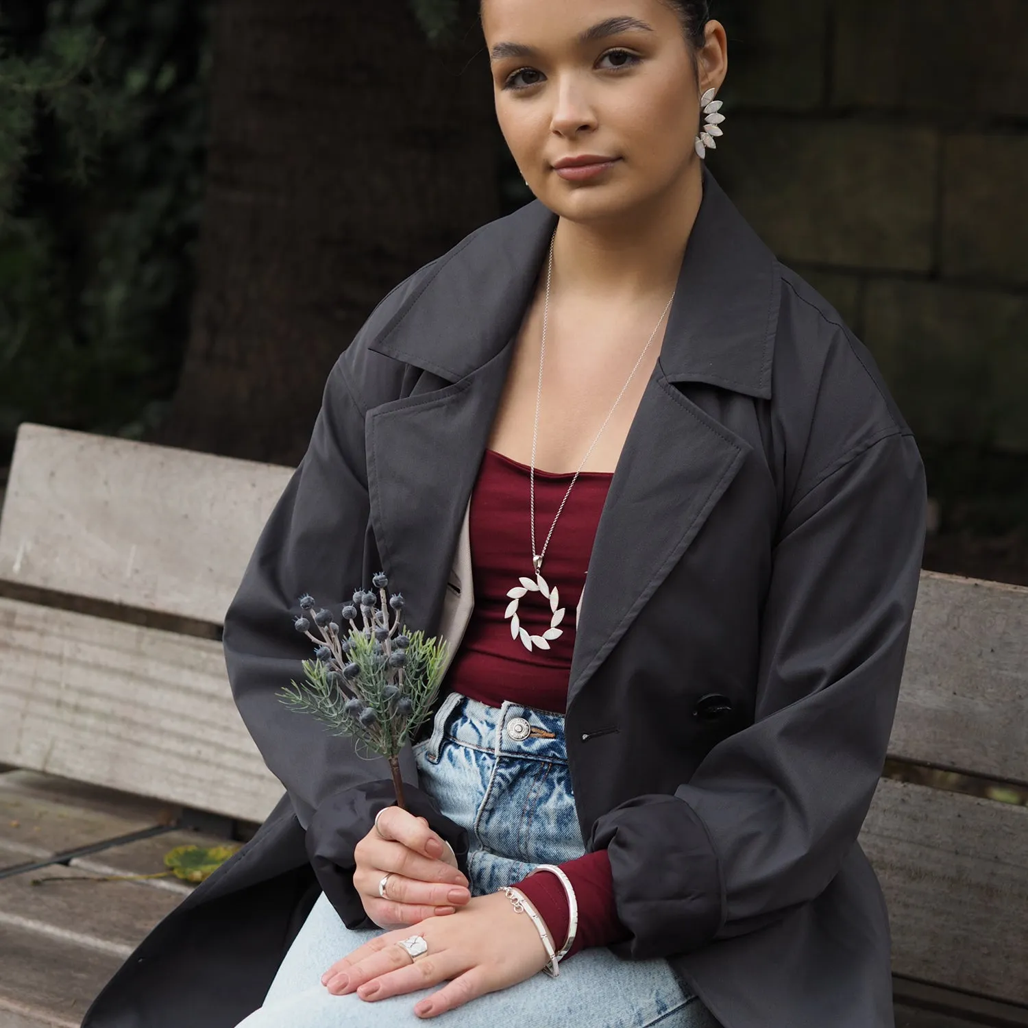 Flinder Larisa White Pendant