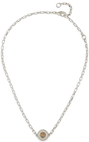 FRENCH KANDE LOIRE SWAROVSKY ANNECY NECKLACE SILVER