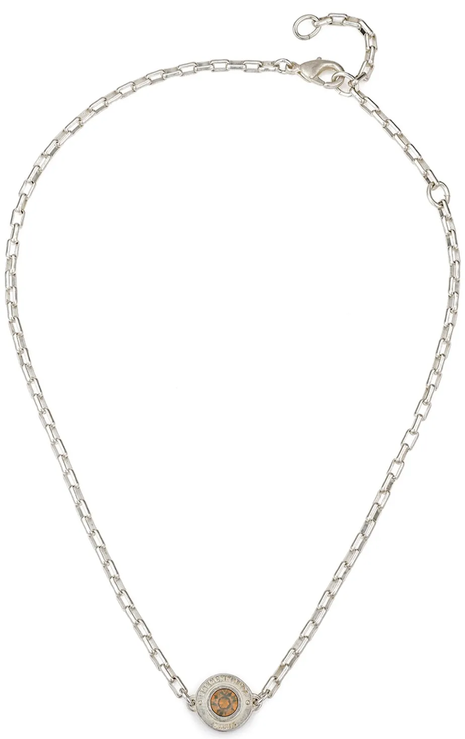 FRENCH KANDE LOIRE SWAROVSKY ANNECY NECKLACE SILVER