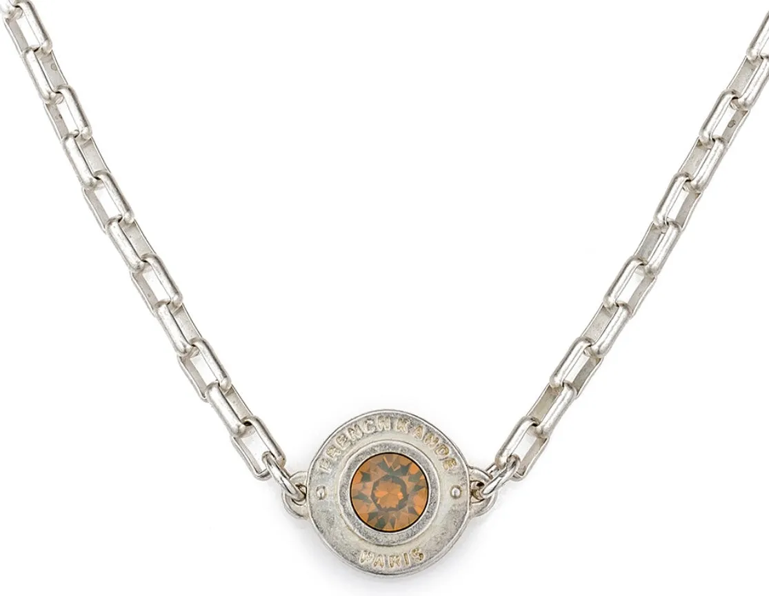 FRENCH KANDE LOIRE SWAROVSKY ANNECY NECKLACE SILVER