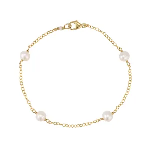 Freshwater Pearl Station Bracelet