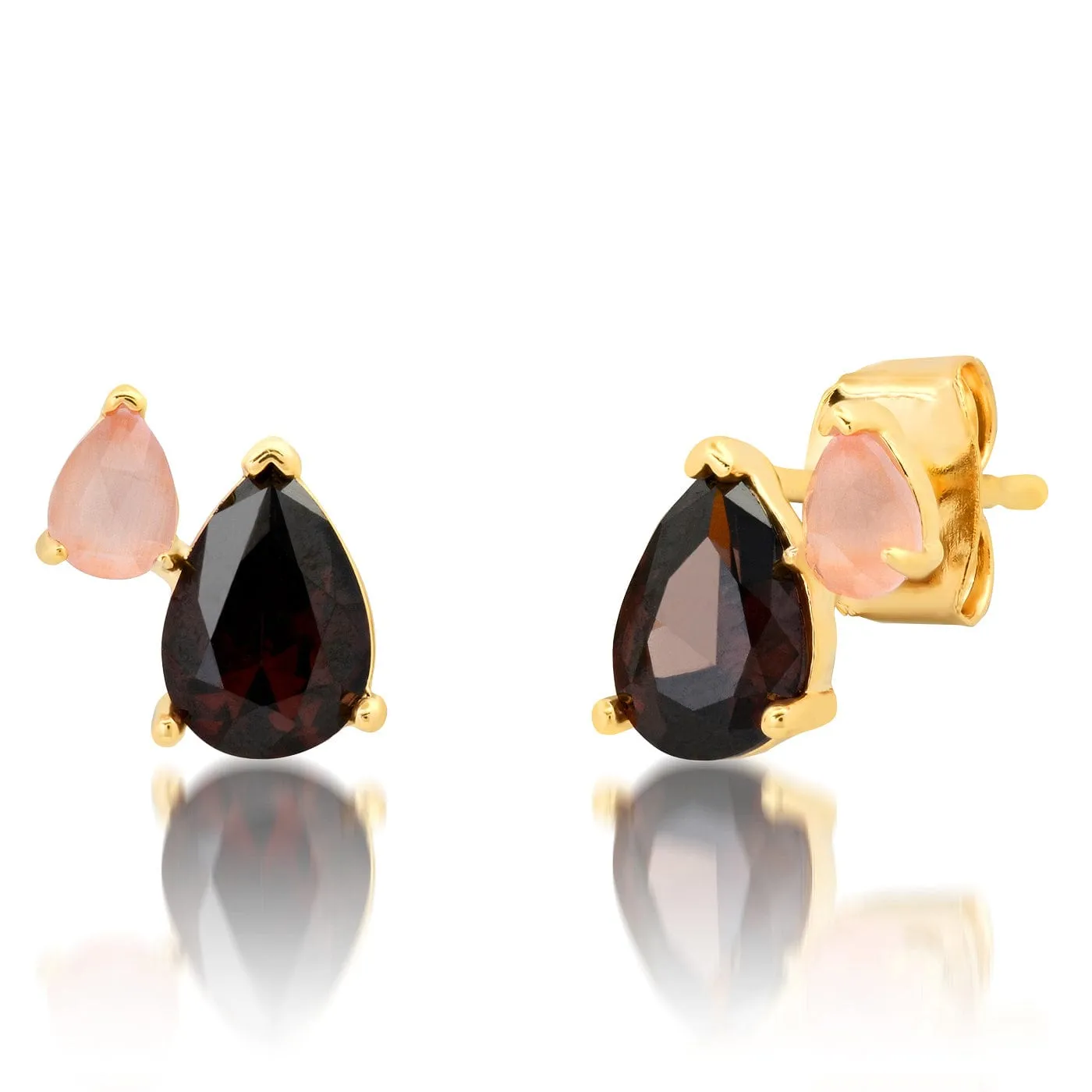 Gemma Pear Cluster Earrings