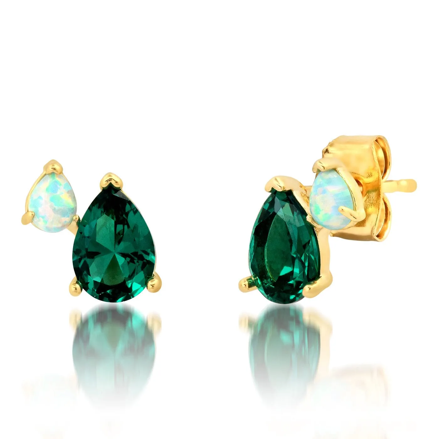 Gemma Pear Cluster Earrings