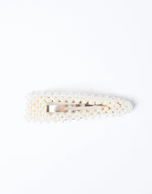 Golden Pearls Barrette