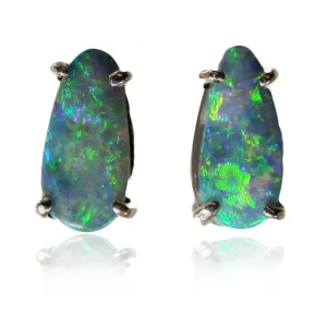 Green Multi Coloured Studs