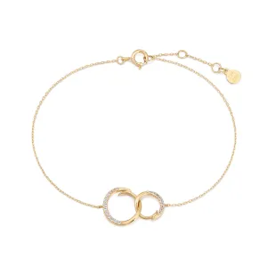 HARPER | White Sapphire Interlinked Swirls Bracelet