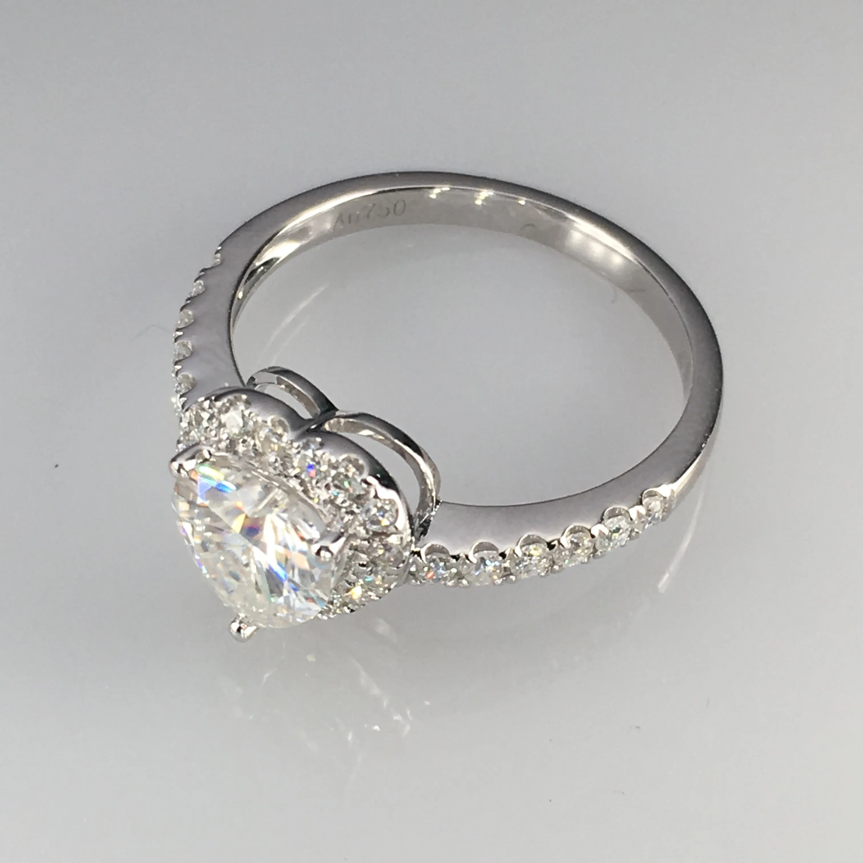Heart Cut Wedding Engagement Ring