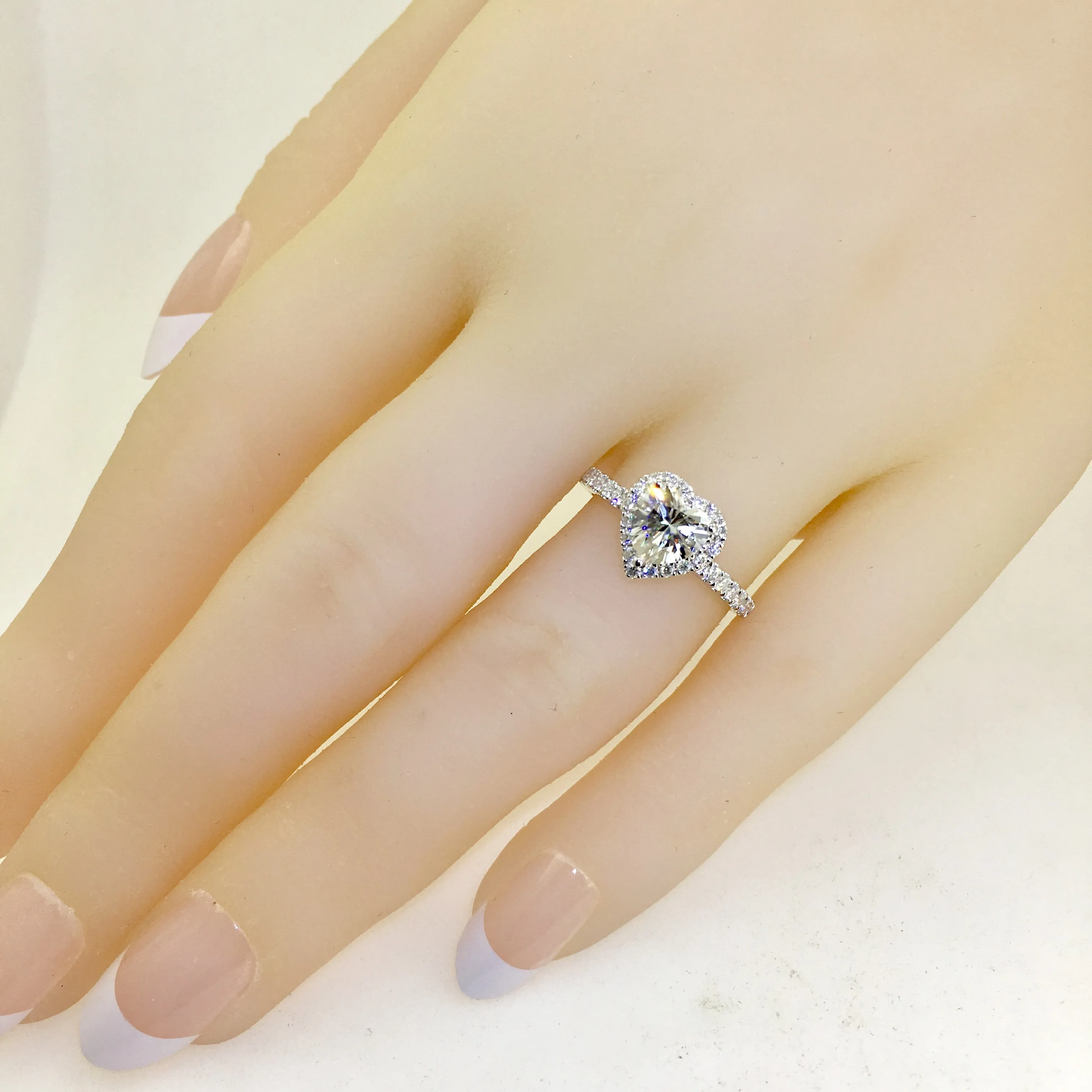 Heart Cut Wedding Engagement Ring