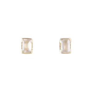 JUNE BIRTHSTONE STUDS - MOONSTONE