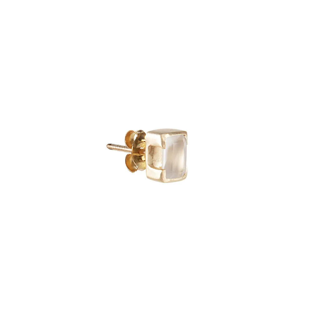 JUNE BIRTHSTONE STUDS - MOONSTONE