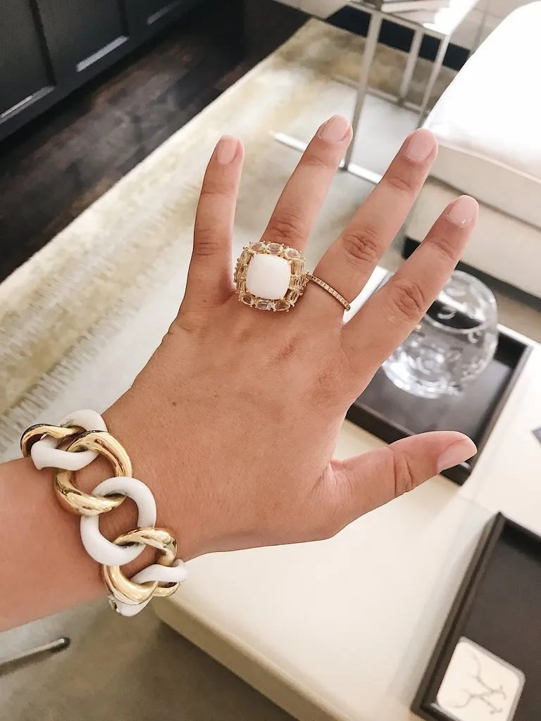 Large GUM DROP™ Ring with Citrine and Amethyst and Diamonds