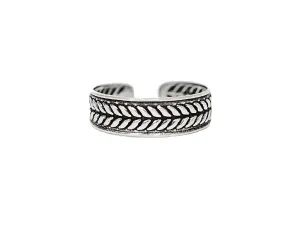 Laurel Leaf Toe Ring - Sterling Silver