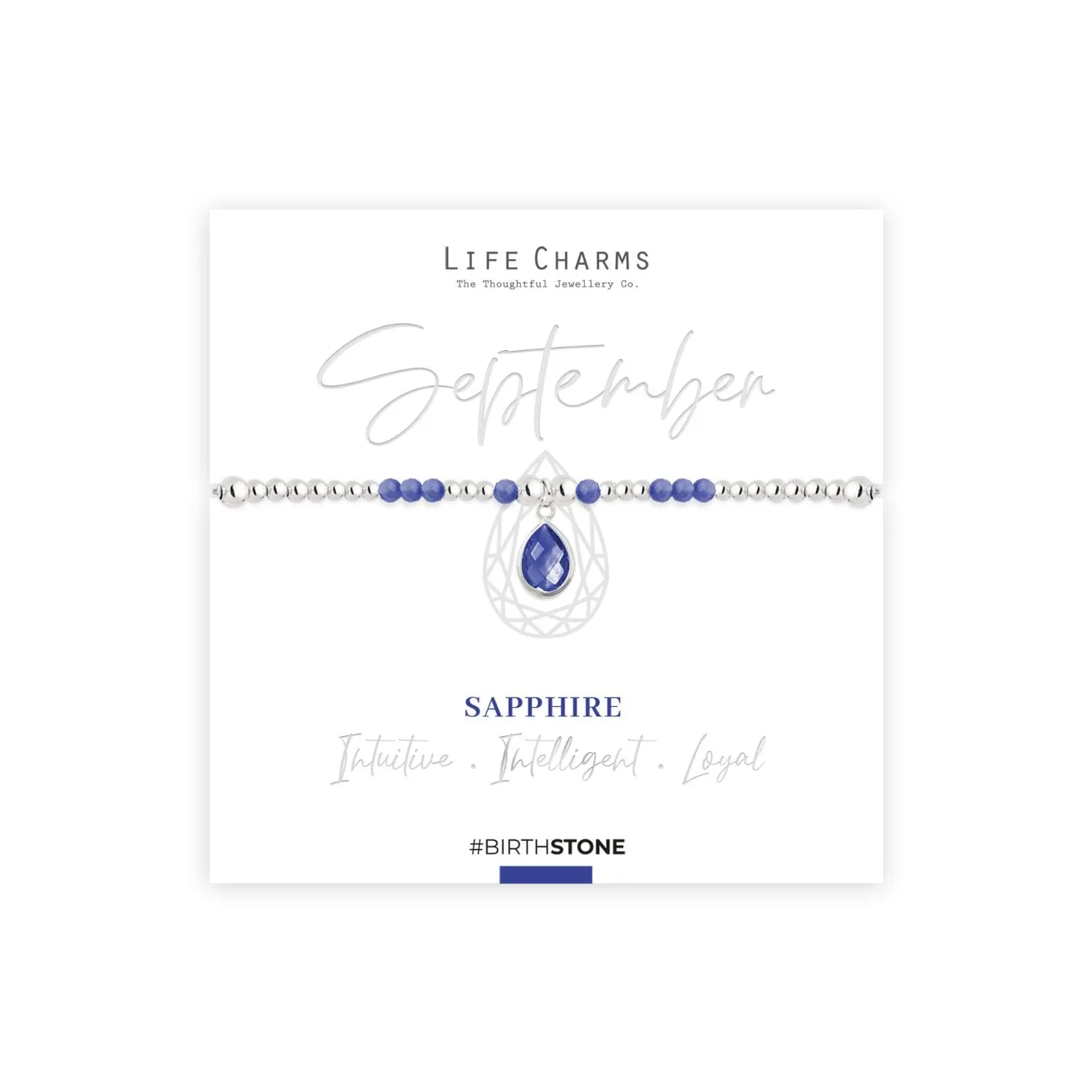 Life Charms September Birthstone Bracelet