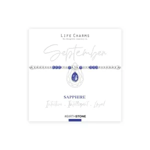 Life Charms September Birthstone Bracelet
