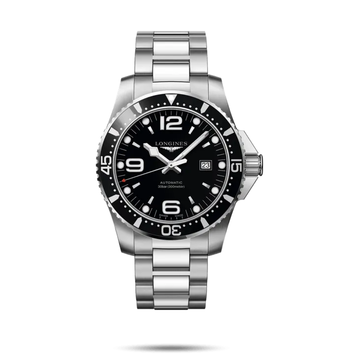 Longines Hydroconquest Watch Black Dial 44mm Automatic