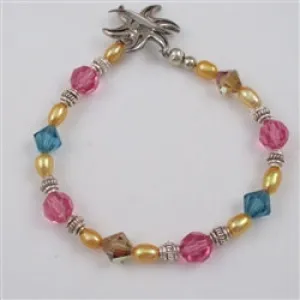 Mango Pearl & Crystal Bracelet