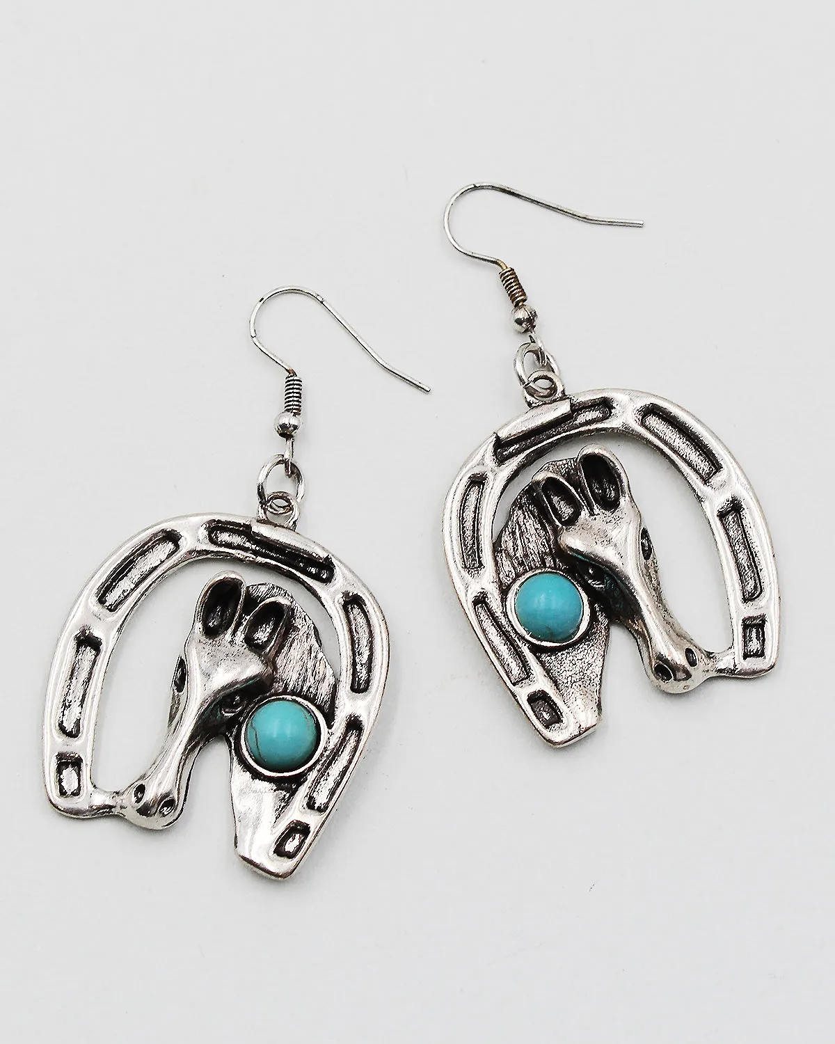 Metal Horse Earrings