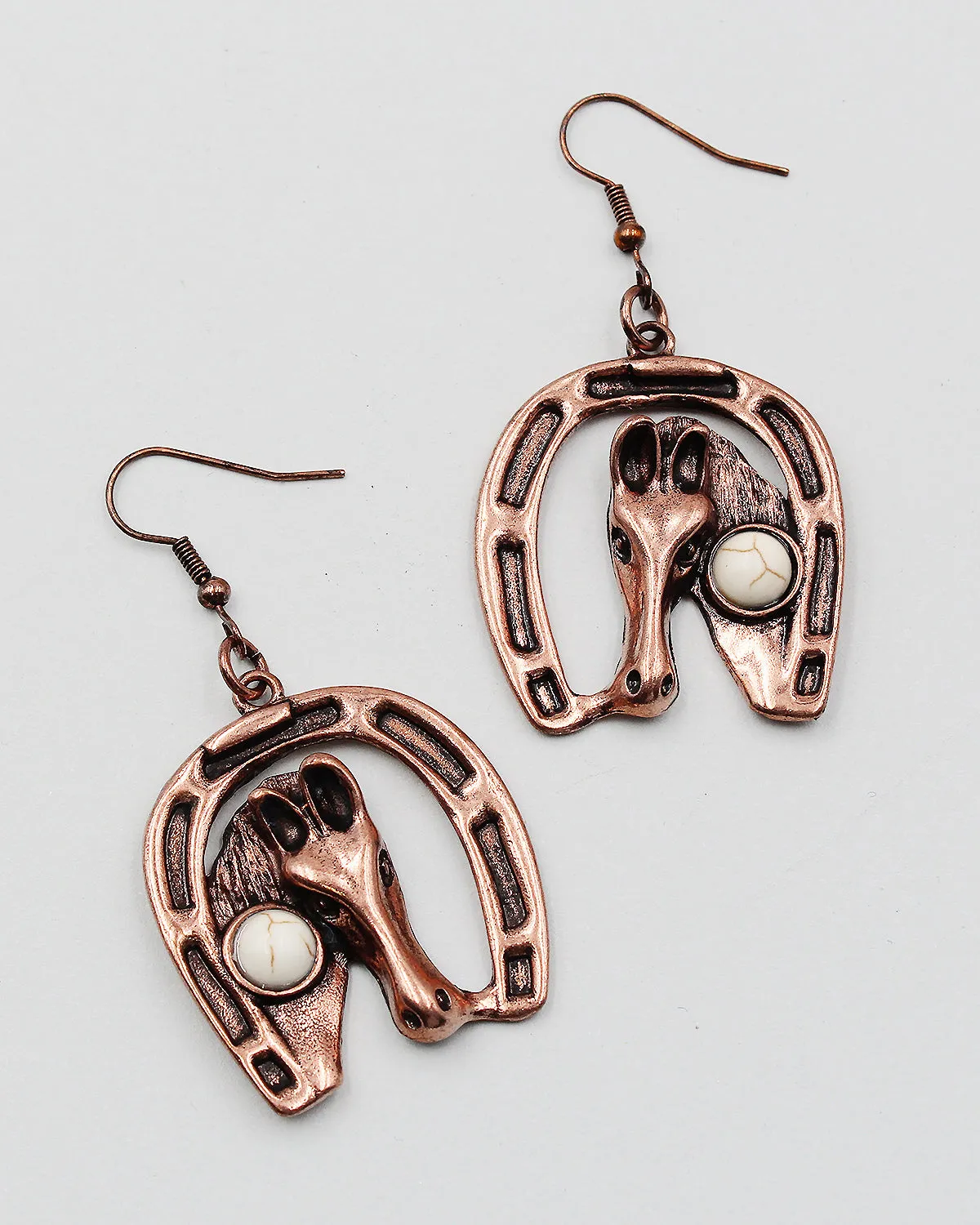 Metal Horse Earrings
