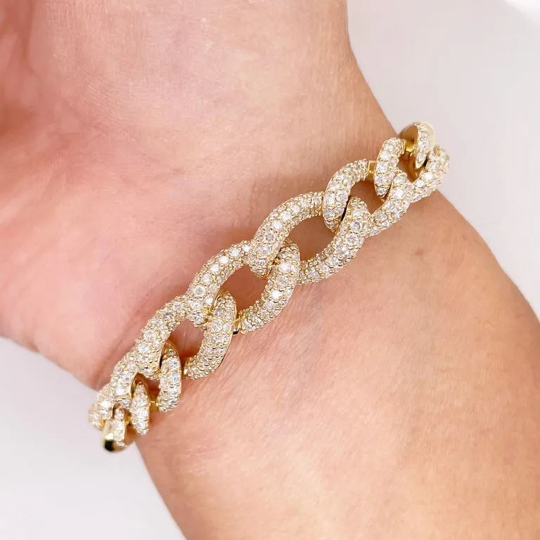 Miami Cuban Diamond Link Bracelet