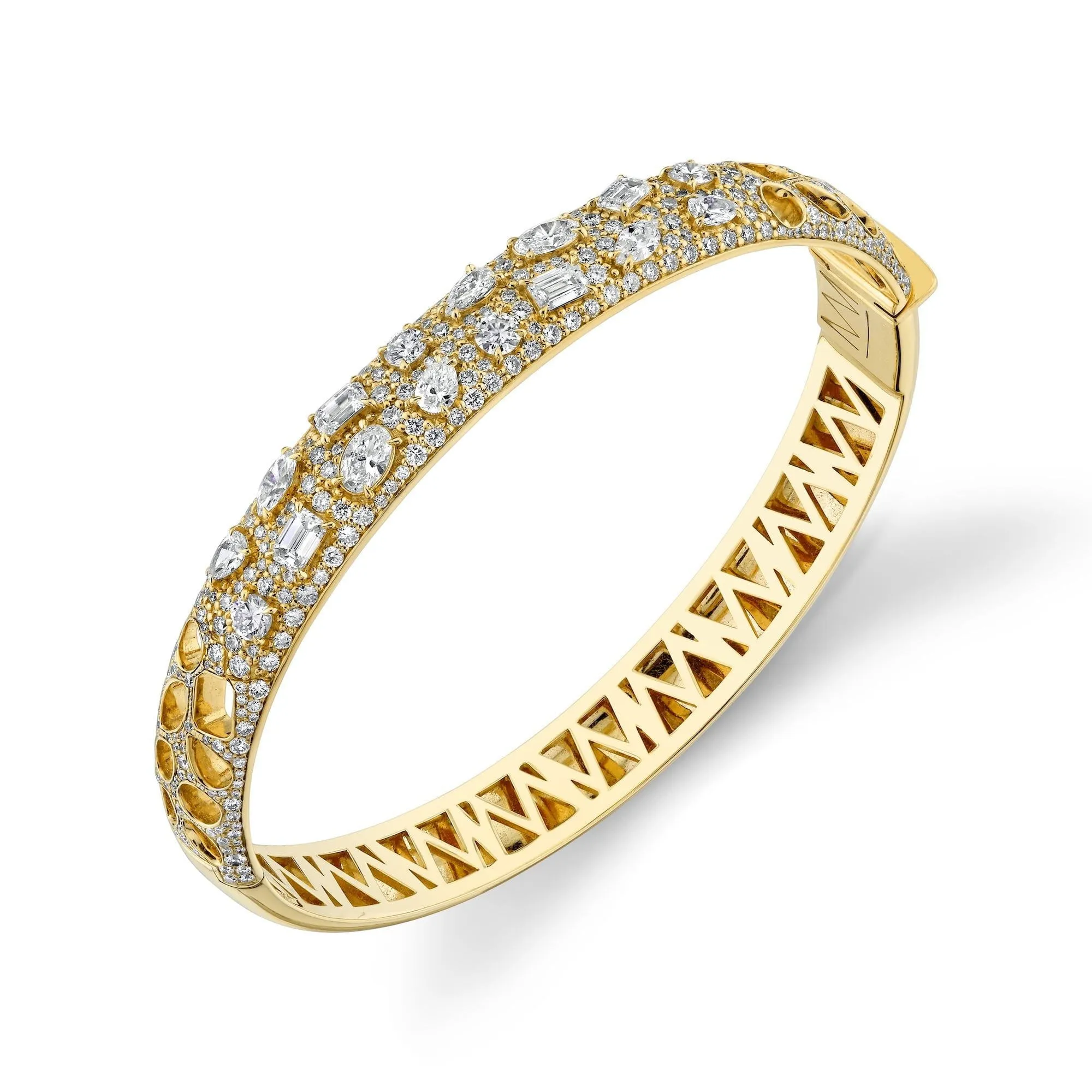 Montage Luxe Pave Bangle Bracelet