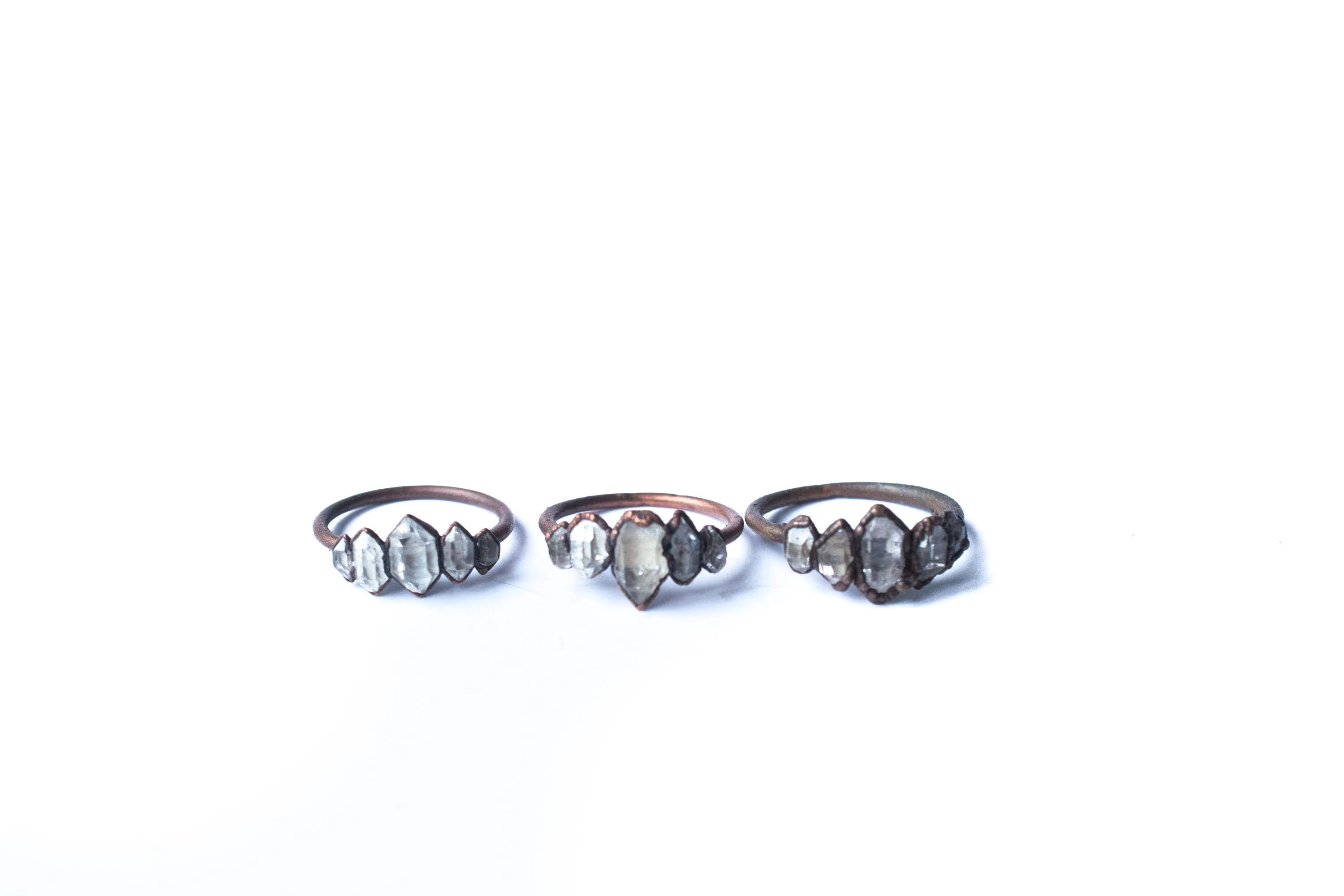 Multi Stone Ring | Raw crystal ring